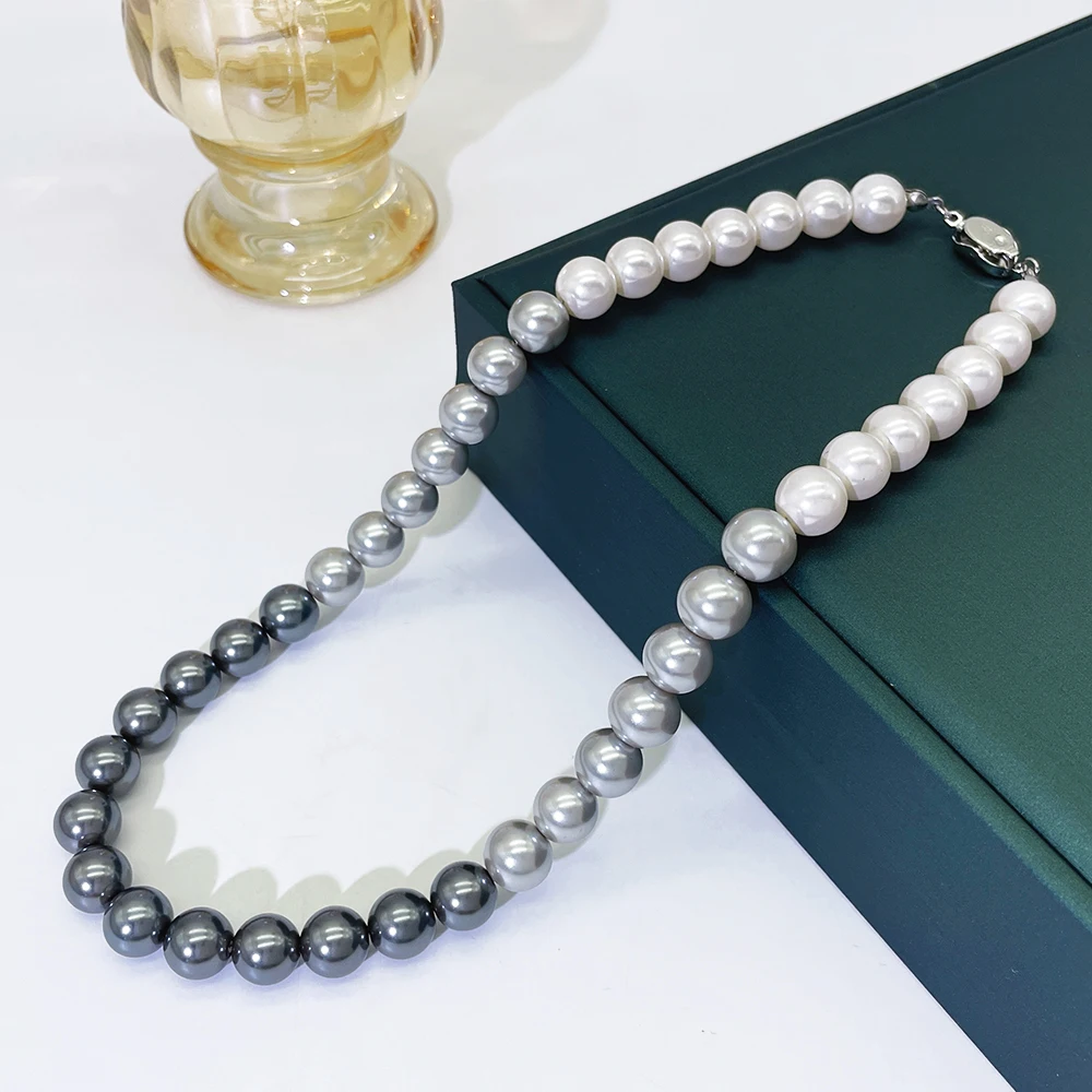 2026 Custom Vintage Beaded Necklaces for Women Fashion Accessories With Copper Alloy and Gradient Pearl for Parties