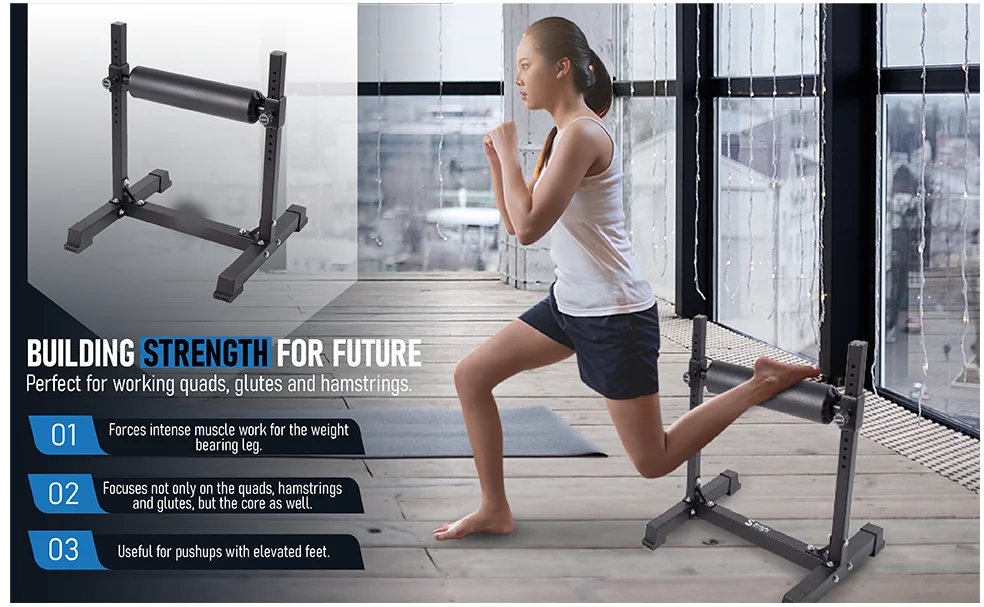 Adjustable Single Leg Squat Stand For Split Squats For One Leg Squat