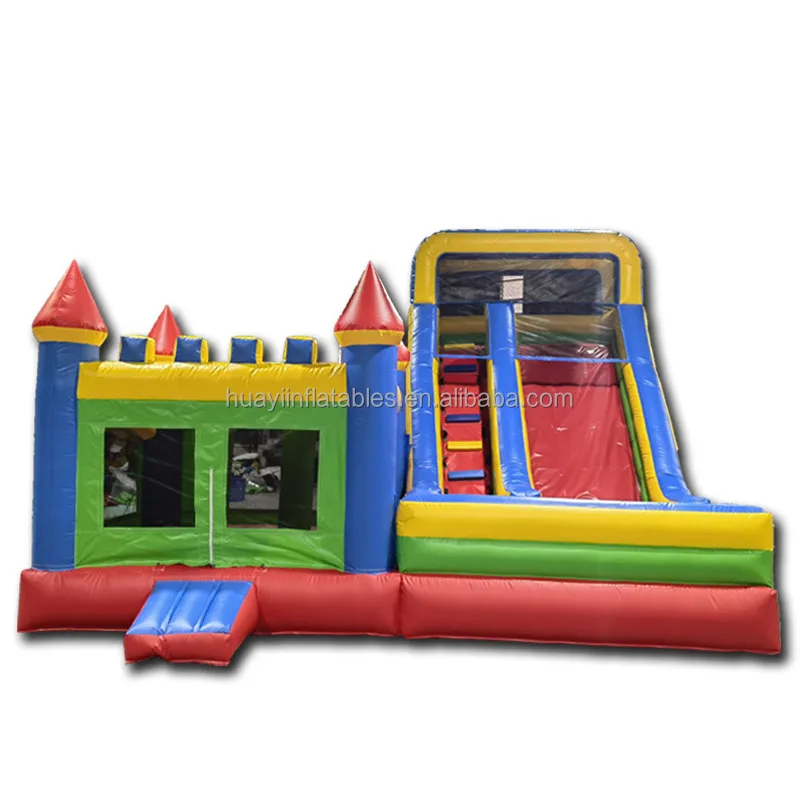 Inflatable Jumping Castle Bounce House Combination With Slide Amusement