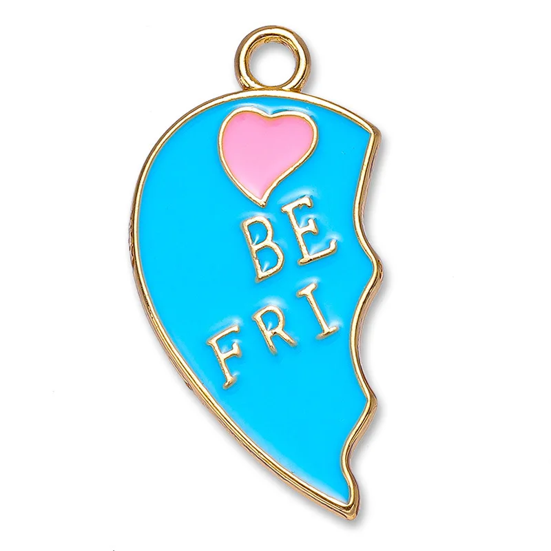 2023 New Alloy Metal Drip Jewelry Accessories Sacred Love Heart Charms