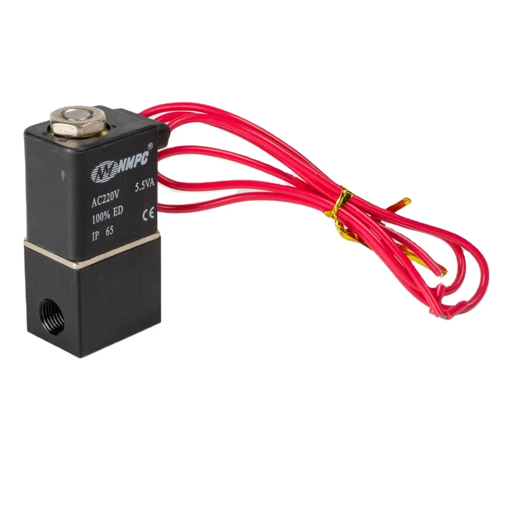 12V DC Electric Solenoid Valve - 1/4" 2-Way Normally Closed, Aluminum Body For Air Or Water