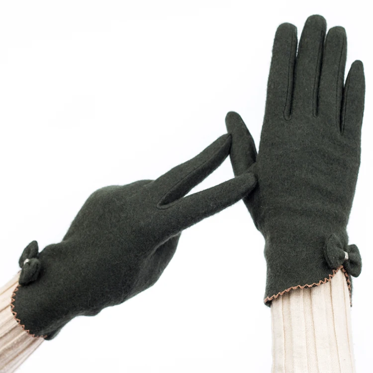Factory Outlet Winter Wind Proof Touch Finger Cashmere Gloves For Women