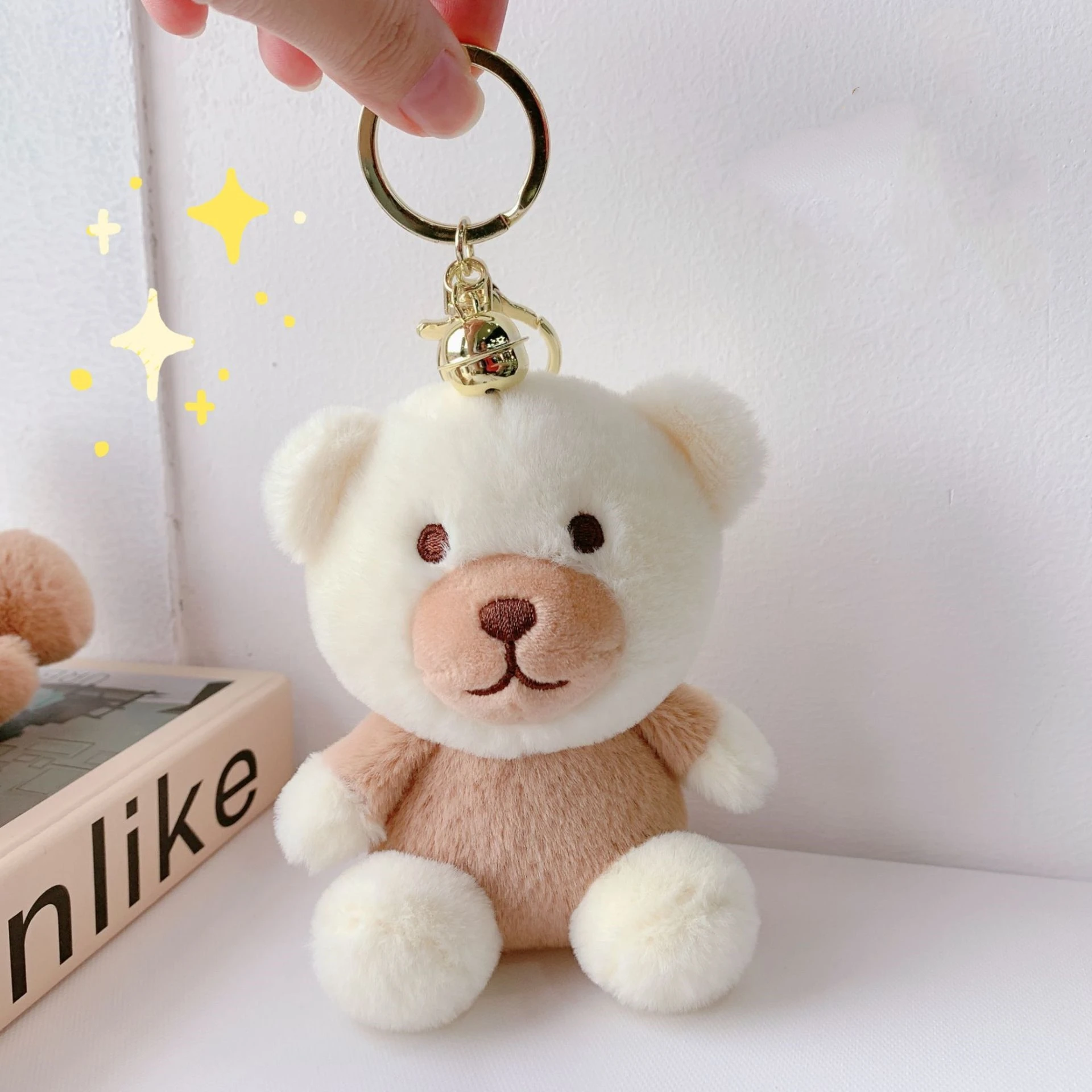 Wholesale Kawaii Teddy Bear plush keychains toys Handbag Backpack charm Pendant Accessories Animals Stuffed Bear Plush Keychain