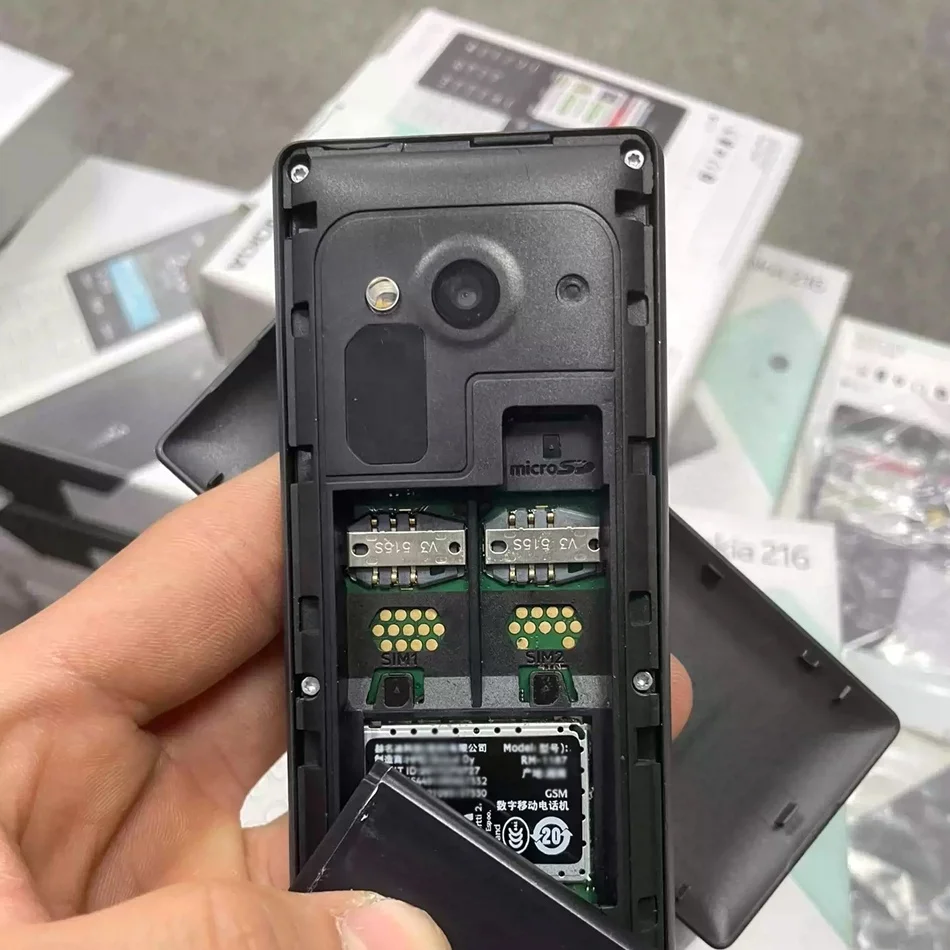 Cheap Feature Phone GSM for Nokia 216 Original Used Mobile Phones 125 105 106 110 130 Second Hand Keypad Bar Phone