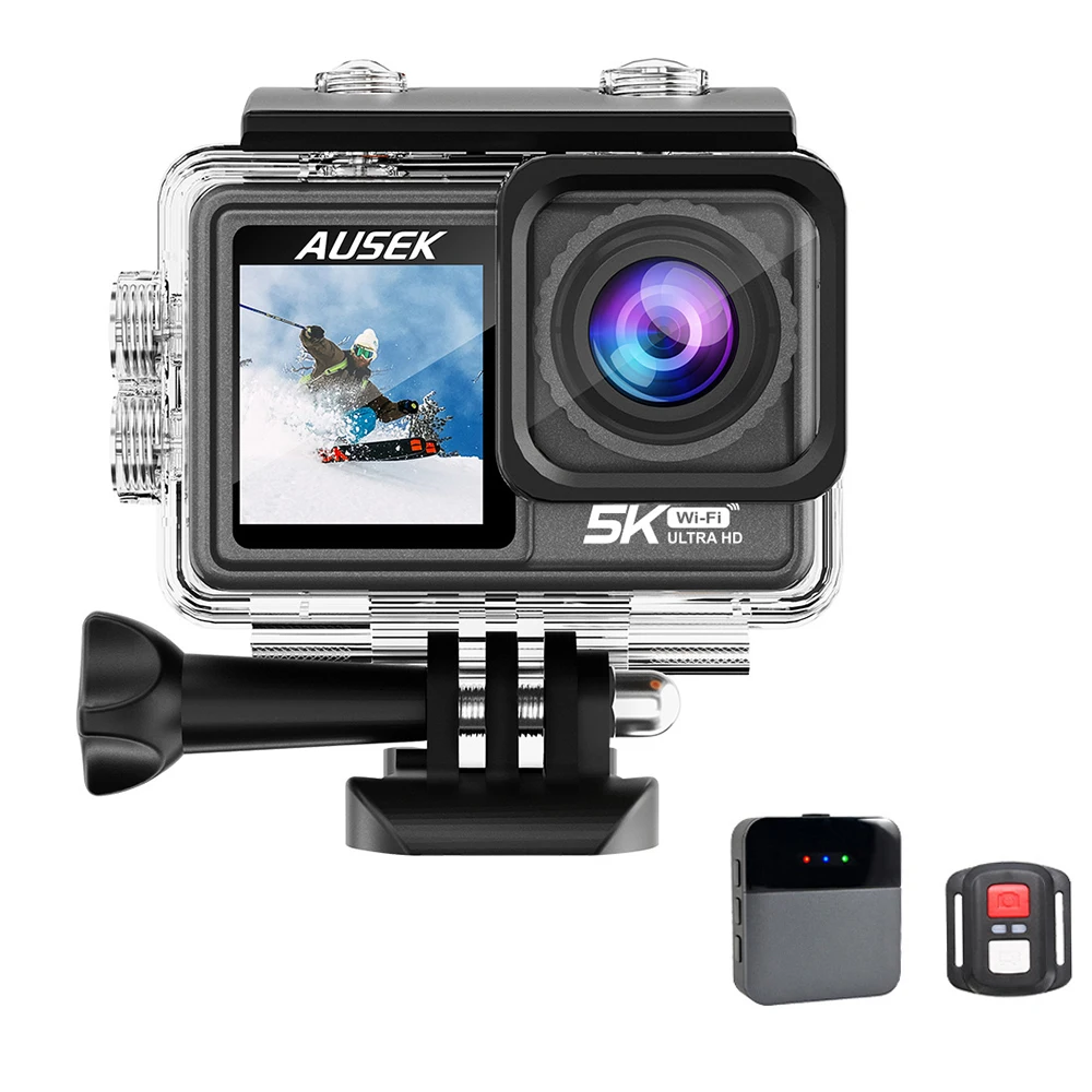 Action Cam Con WiFi – Videocamera Sportiva 9x5x1.3 Cm, Registrazione HD, Materiale ABS, Leggera E Portatile Per Sport E Viaggi
