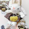 Lucky plush rabbit pendant