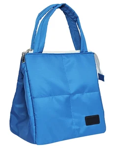 Memory Foam Insulated Lunch Bag, Customizable Logo PU Leather, Zipper Opening for Workers & Students