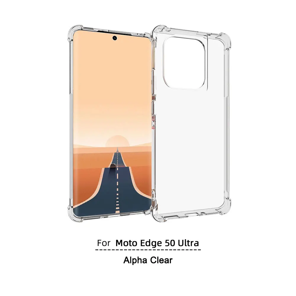 For Moto Edge 50 Ultra TPU Clear Phone Case Anti Shockproof Phone Cover