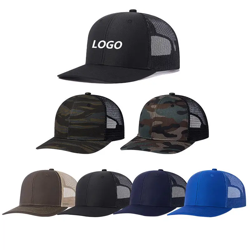 Cappellino da baseball/trucker in tela a 6 pannelli, modello Golf Gorras Mesh, pronto per la spedizione._voghion.com
