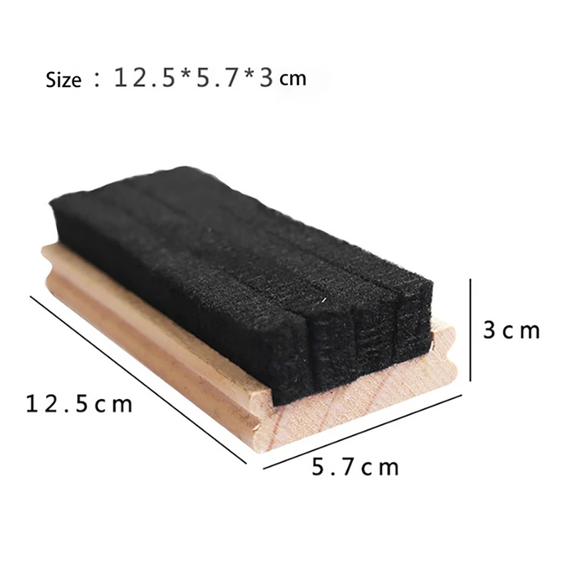Whiteboard-Radierer Aus Holz – 2 Stück, Mit Wollfilz, Für Kreide & Whiteboard-Marker, 12,5 Cm Größe