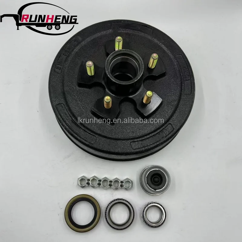 Hot Sale 6 Holes Trailer Wheel Hub Assembly With Electric Brake 12 Inch