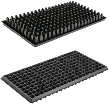 1.0mm Thickness Seed Starter Trays 21 32 50 72 105 128 200 Cells plastic seed tray for planting