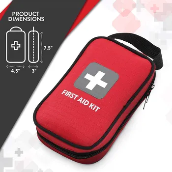 Emergency medical mini travel camping kit first aid kit small with emergency medical supplies for car vehicles bling sport