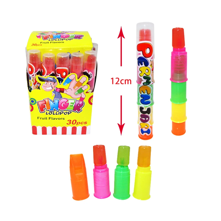 Halal сладкий леденец на палец конфеты с 4 фруктовыми вкусами