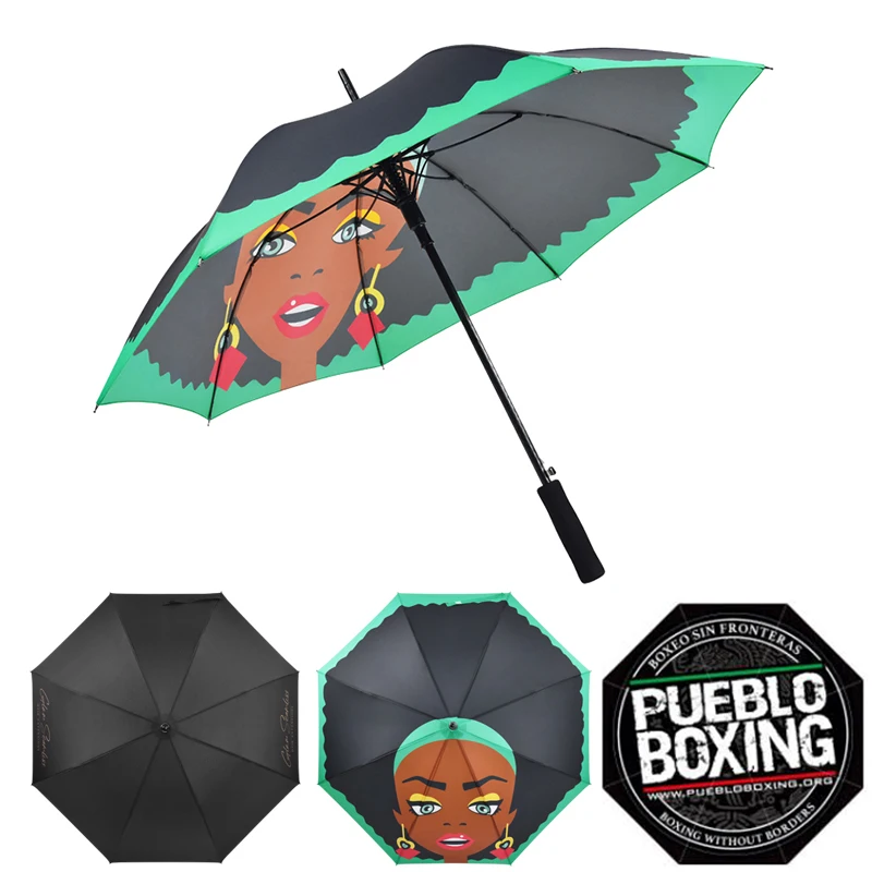 Advertising Promotion Custom Photo Print Umbrellas Digital Strong Unbreakable Customizable Straight Umbrella with logo