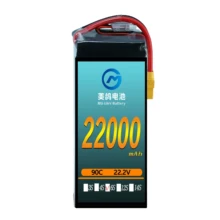 MG Low Internal Resistance and High Current Ride-through 22000mah 6S 22.2V 90C  Battery