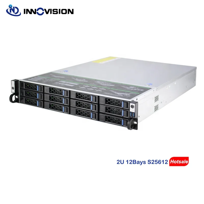 Compact 2U 12bay Rack Server Chassis L560MM Option 12GB Mini HD  Nvme Hotswap Backplane