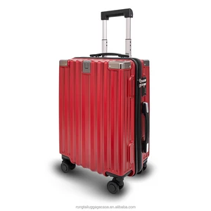 Custom Classical Large Capacity 360 Rolling Upright Trolley Suitcase Luggage ABS & PC Main Material Portable for Unisex Travel