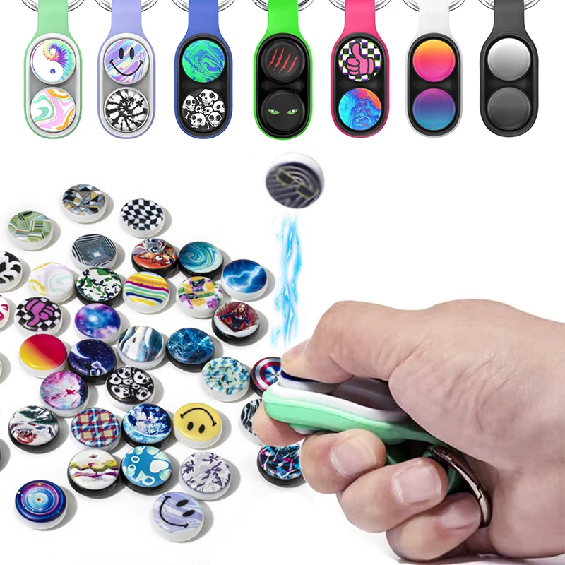 Антистрессовая игрушка от производителя, антистрессовая игрушка, магнитные фокусы, поп-розетка синего цвета, поп-розетка