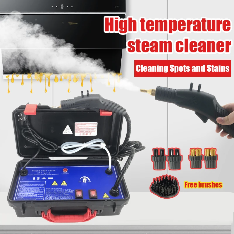 3000W Professional Electric Steam Cleaner for AC Coil & Car Engine Deep Cleaning - 3.5 Bar Handheld Steam Machine