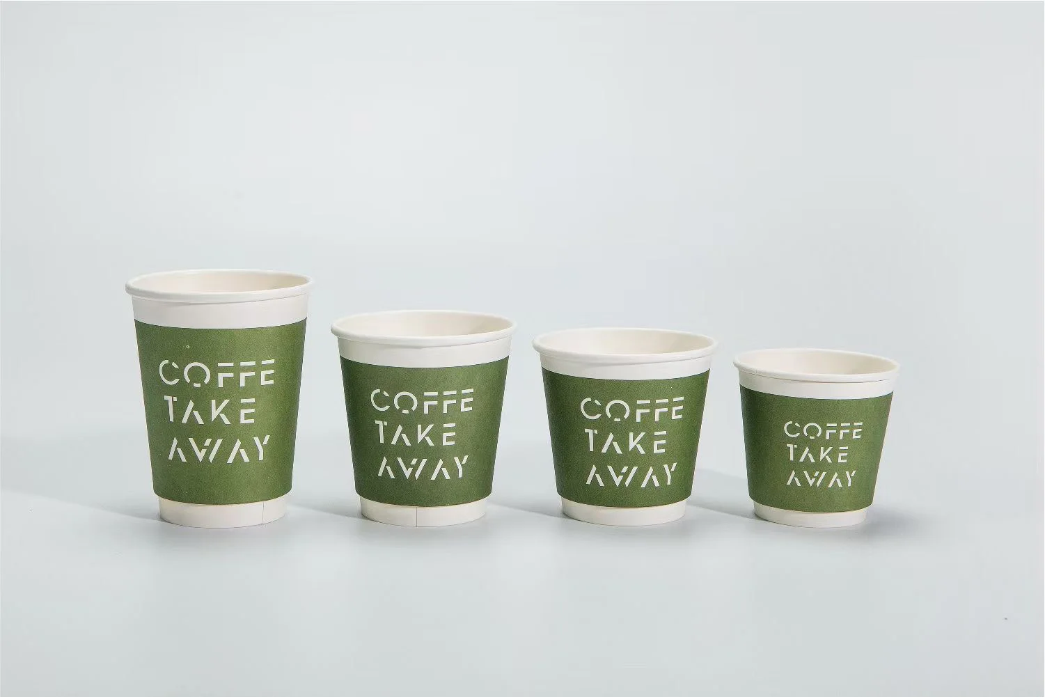 Custom Craft Paper Ripple Double Wall Cups 4oz 8oz 12oz 16oz Gold Foil ...