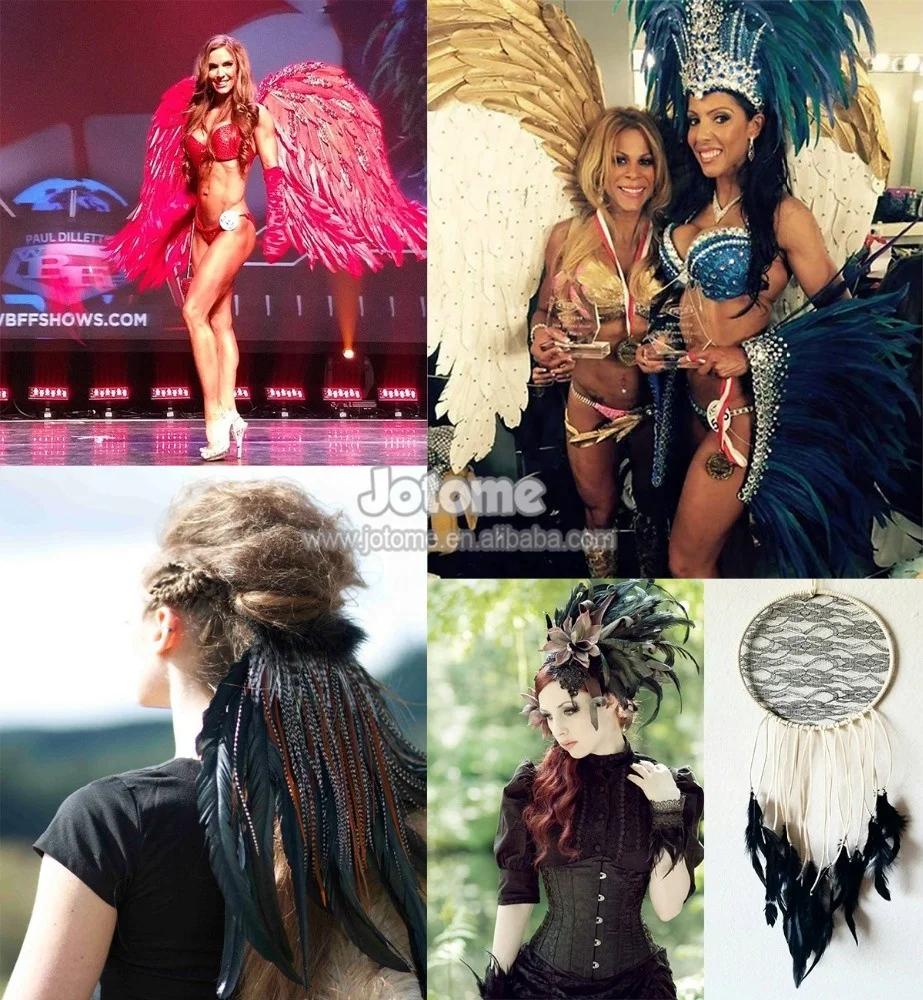 Розовый, синий, красный, черный, желтый, белый, фиолетовый дешевый натуральный хвост петуха