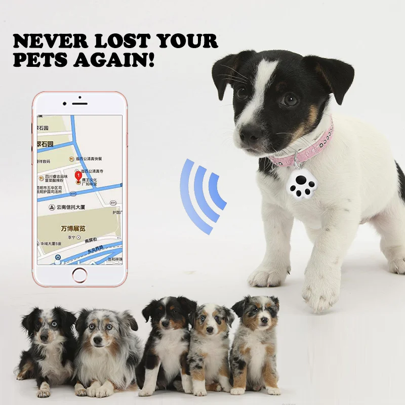 High Quality Dog Paw 4G Pet Mini Tracking Device Anti Lost GPS Cat