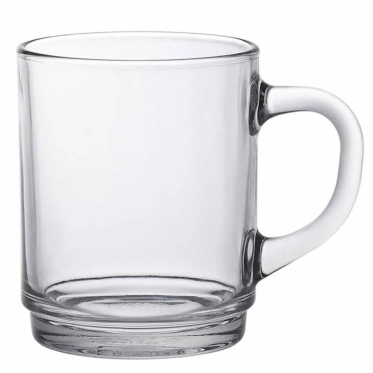 Royalex Glass Mugs 8oz Colored Glass Mug with Handle