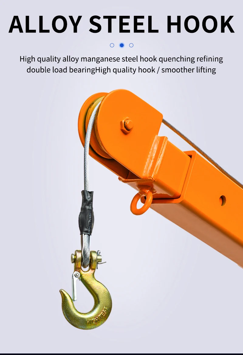 Mini Hydraulic Electric Winch 12v Pickup Truck Crane Truck Mounted