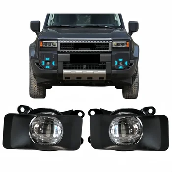 YBJ car LED daytime Running front bumper fog Light DRL For Toyota Land Cruiser 250 Prado 2024 12V Fog Lamp Frame Harness Switch