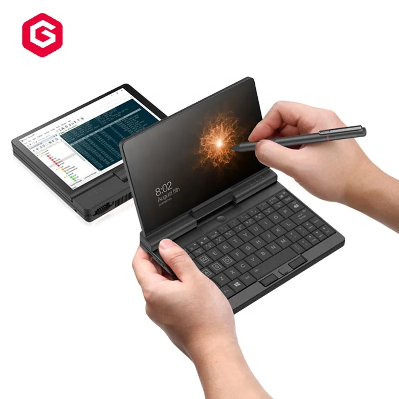 One Netbook OneMix A1 Pro Neuester 7 Zoll Mini Laptop fur Unternehmen mit tragbarem Metallschalen PC Tablet mit Stift tastatur