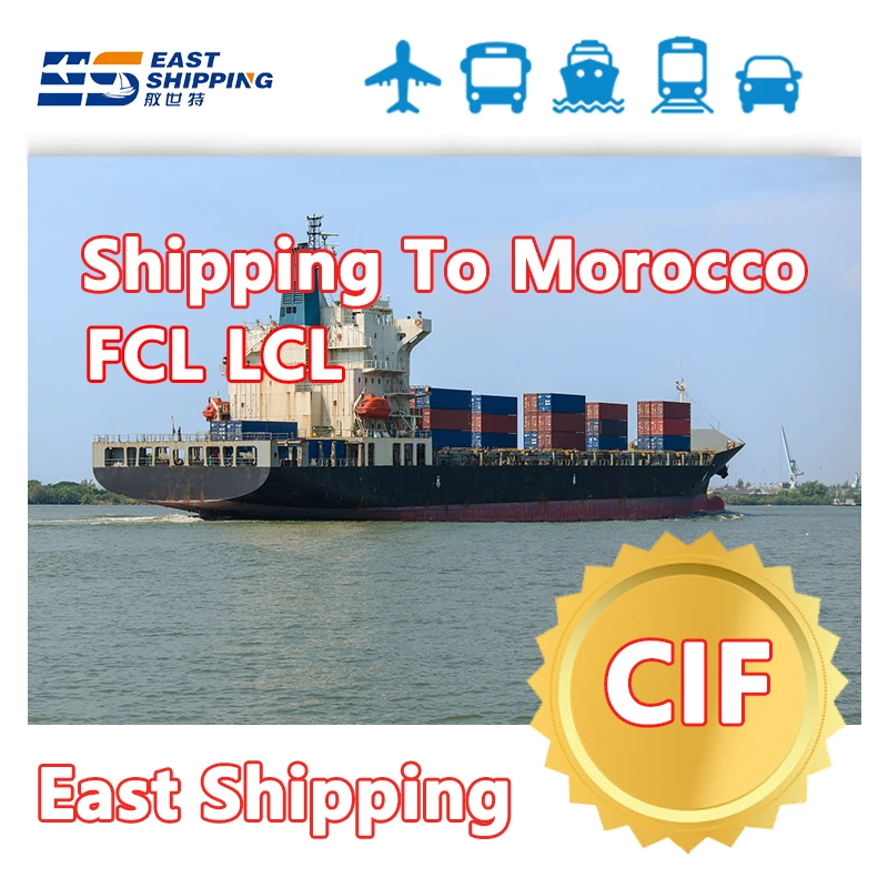 FCL LCL FOB CIF Shipping To Morocco Shipping Agent Freight Forwarder Oversize cargo Heavy cargo Sea Freight Shipping To Morocco