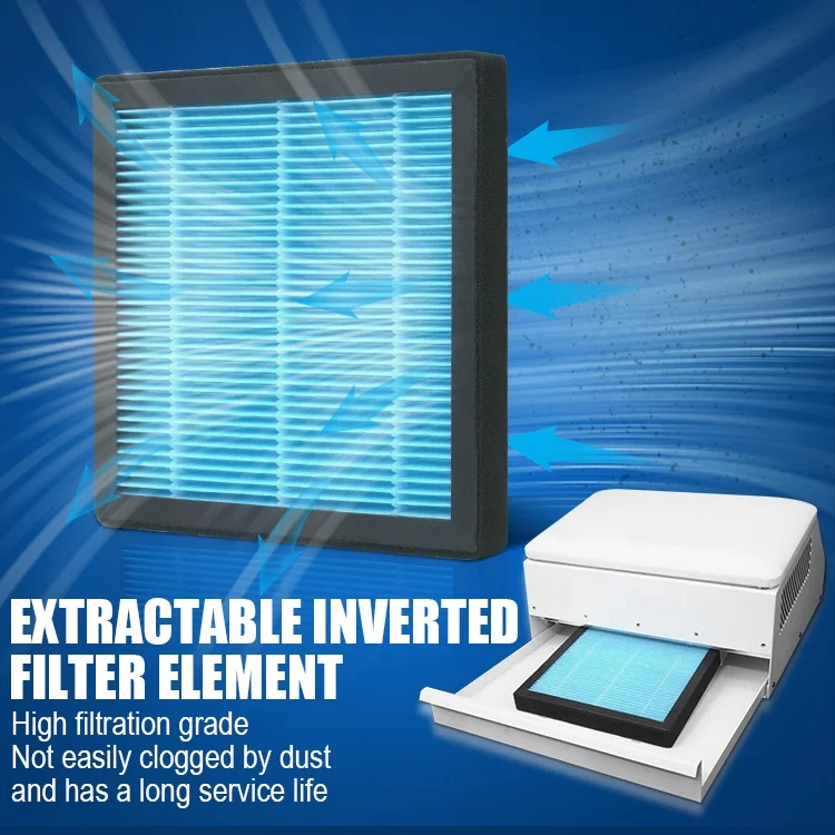 AT-NDC-019 120W Side suction nail dust collector with PU hand pillow manufacture