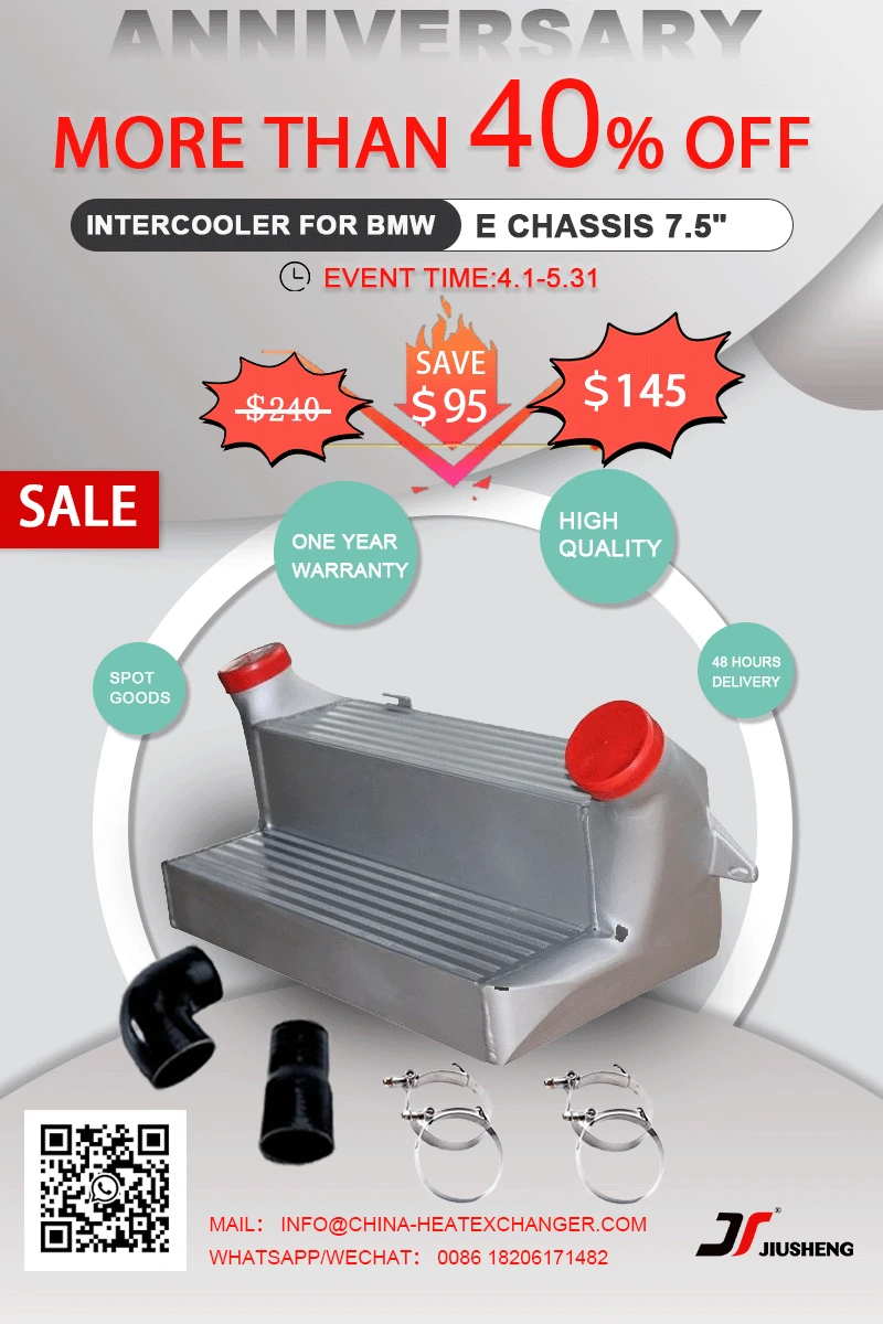 Jsy0117 High Efficiency N54 N55 Car Racing Intercooler Aluminum