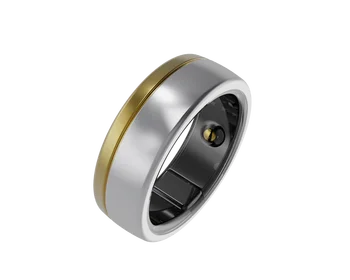 Titanium Smart Health Ring With Blood Oxygen Heart HRV Tracking  ECG EKG Wearable Devices Electronic Ring For Men Couples