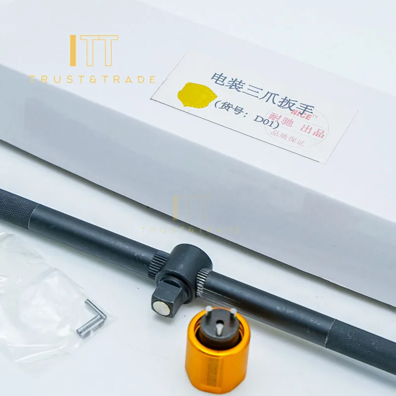 Aly Machine High Grade Universal Common Rail Injector Valve Orifice Plate Removal Disassemble Assemble Tools with 3 Pin Jaw
