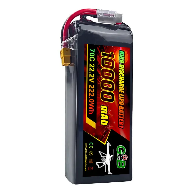 แบตเตอรี่ UAV 6S อัตราสูงที่ปรับแต่งได้ 22.2V 7000mAh 9000mAh สำหรับโดรน UAV แบตเตอรี่ลิเธียมสำหรับโดรน