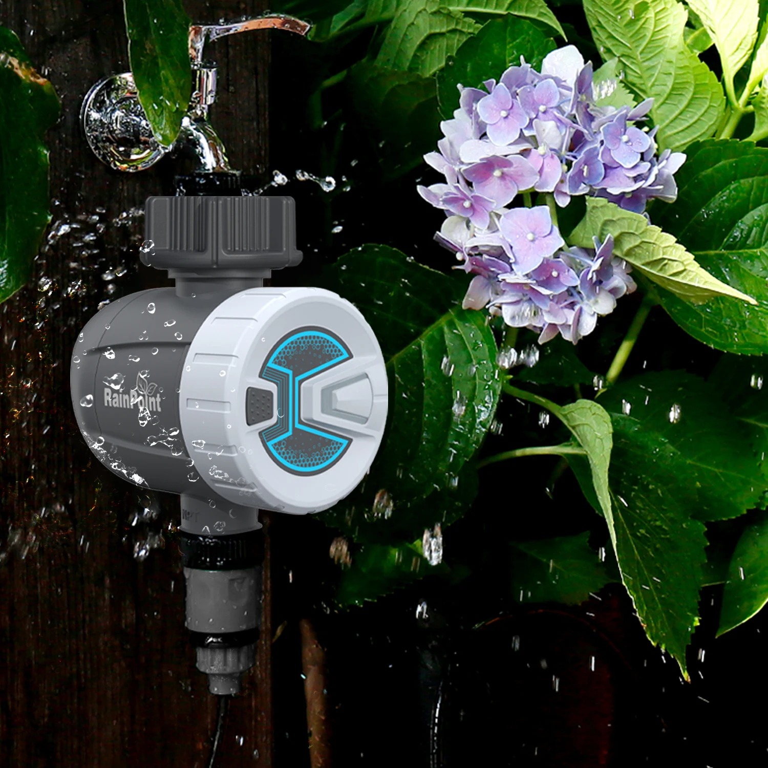 BT Automatic Water Timer Mobile APP Control IP54 Waterproof Garden Lawn Hose Faucet Water Timer
