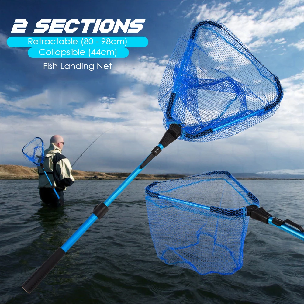 Section Collapsible Fishing Net Perfect for Catch Release