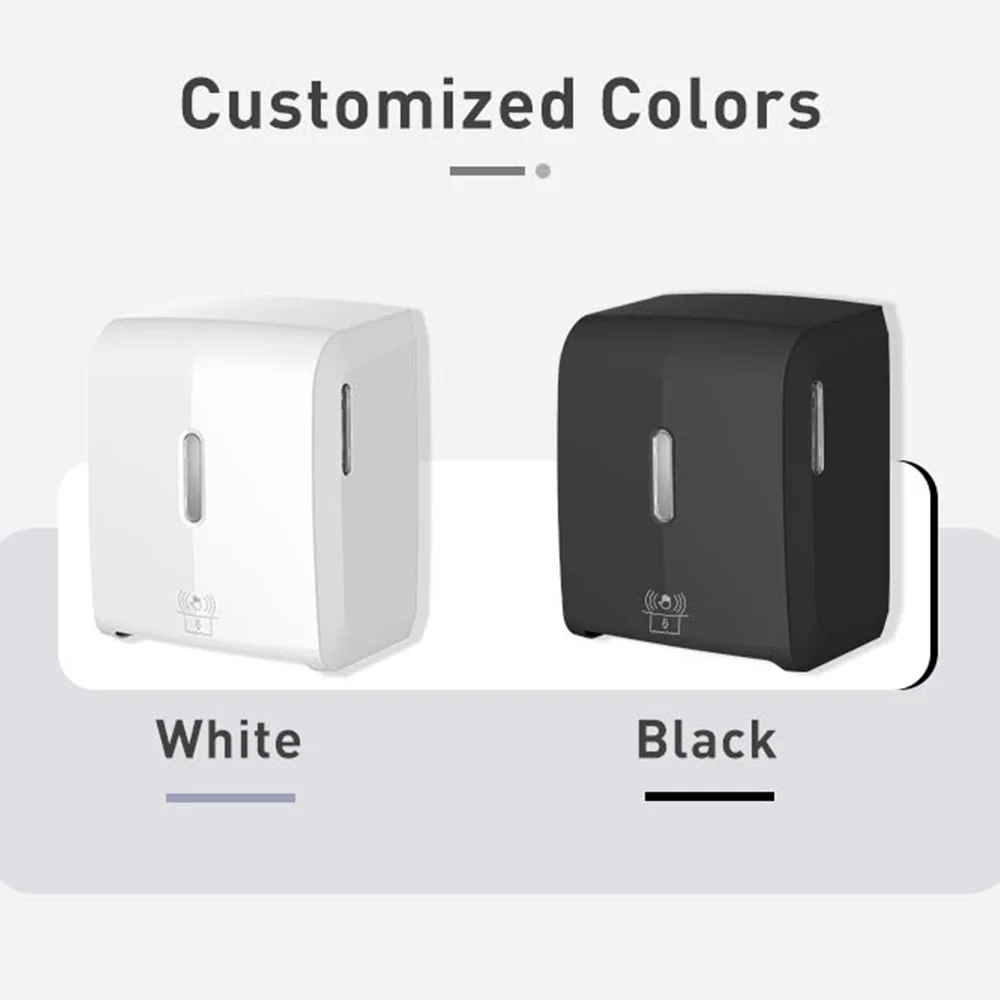 Kitchen Bathroom Battery Operated USB Automatic Auto Cut Sensor Toilet Tissue Jumbo Roll Paper Towel Dispenser