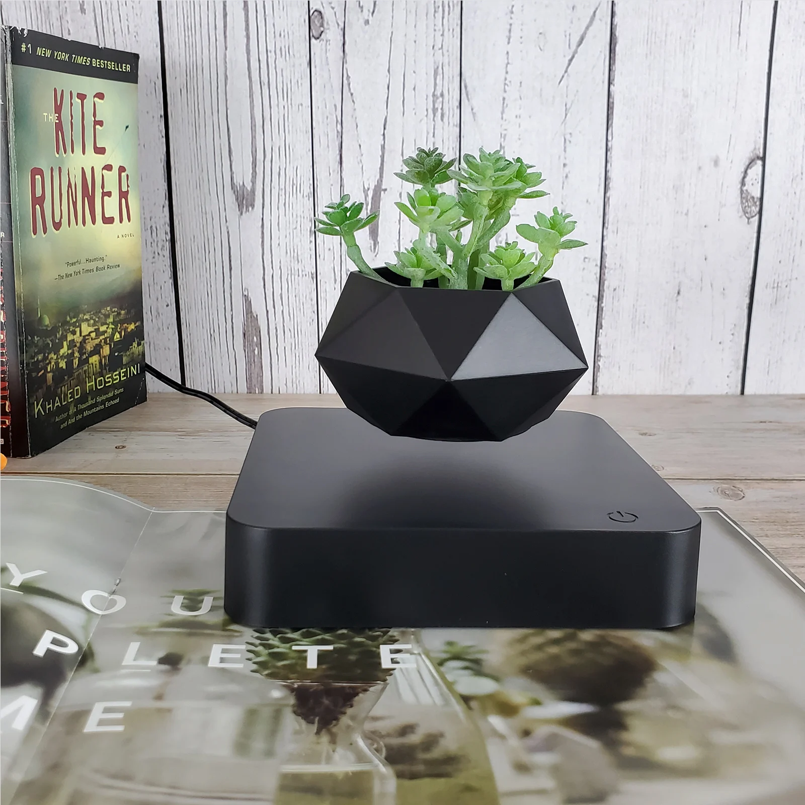 HCNT  New Design Magnetic Floating Levitating Flower Pot Plant Pot Bonsai