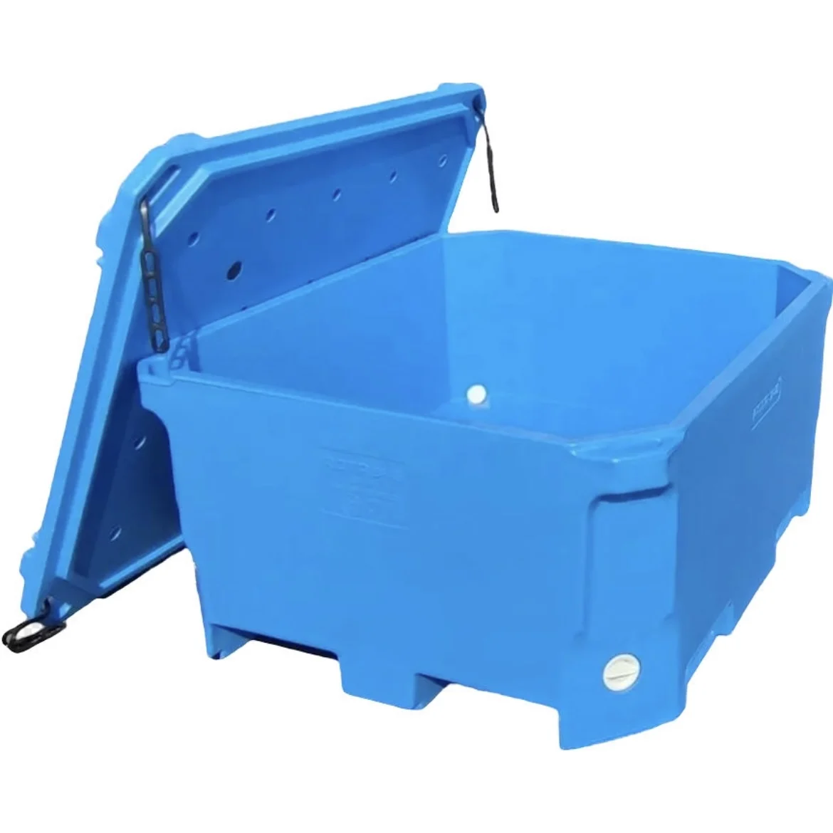 700 Qt Rotomolded Plastic Insulated Rectangle Storage Dry Ice Box Bins Live Fish Transportation