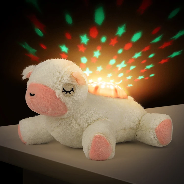 Music light-up plush toy five pointed star luminous plush kids toy Twinkle star shaped night light soft pillow for children: lighted plushies