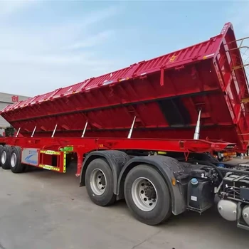 Durable side dump trailer made in China dump trailer price side dump semi-trailer for sale