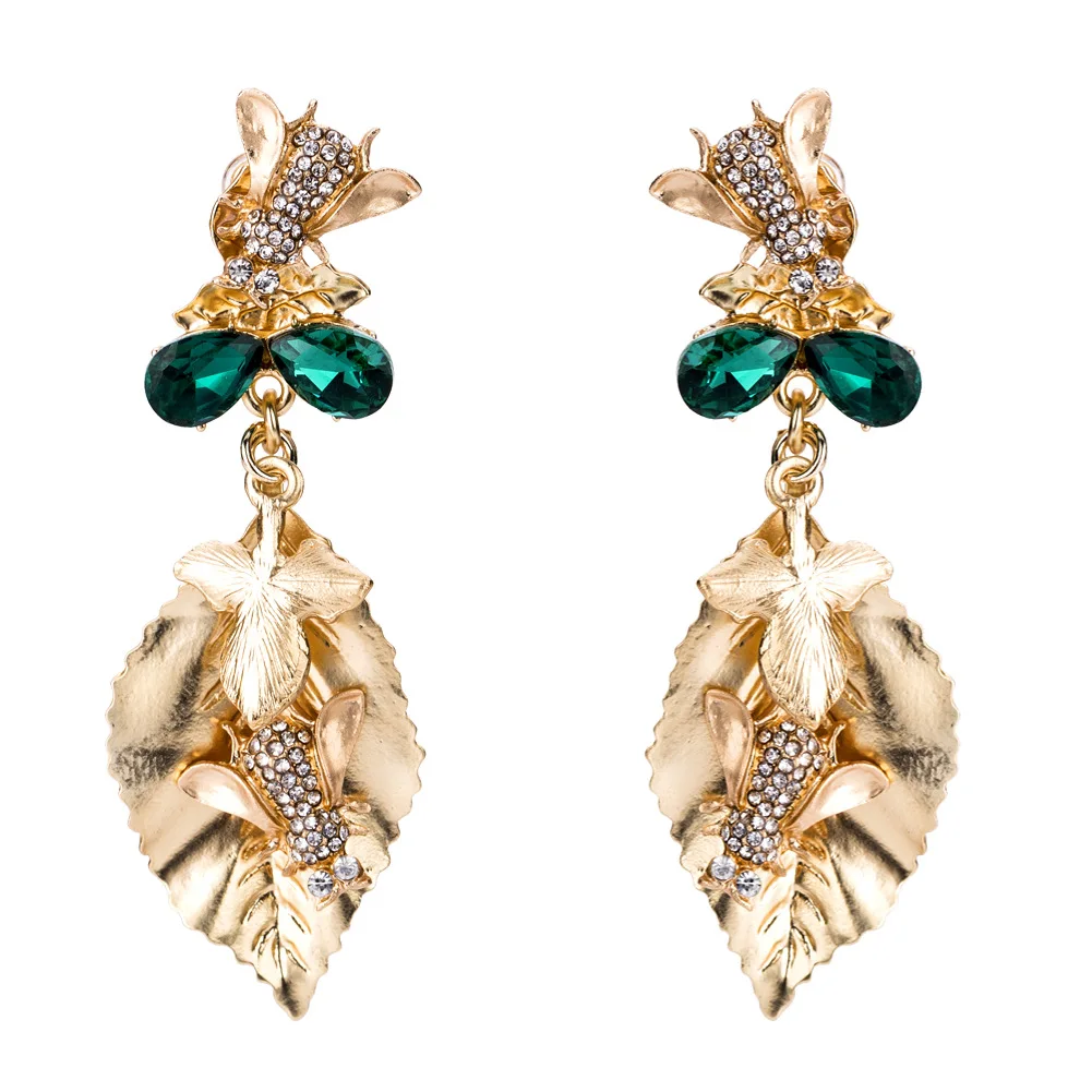C\u0026j Exaggerated 18k Gold Plated Leaf 