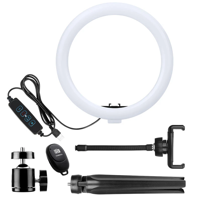 10インチ LEDリングライト 三脚スタント Amazon.co.jp: LEDリングライト 10インチ 8500K 135cm三脚 3way