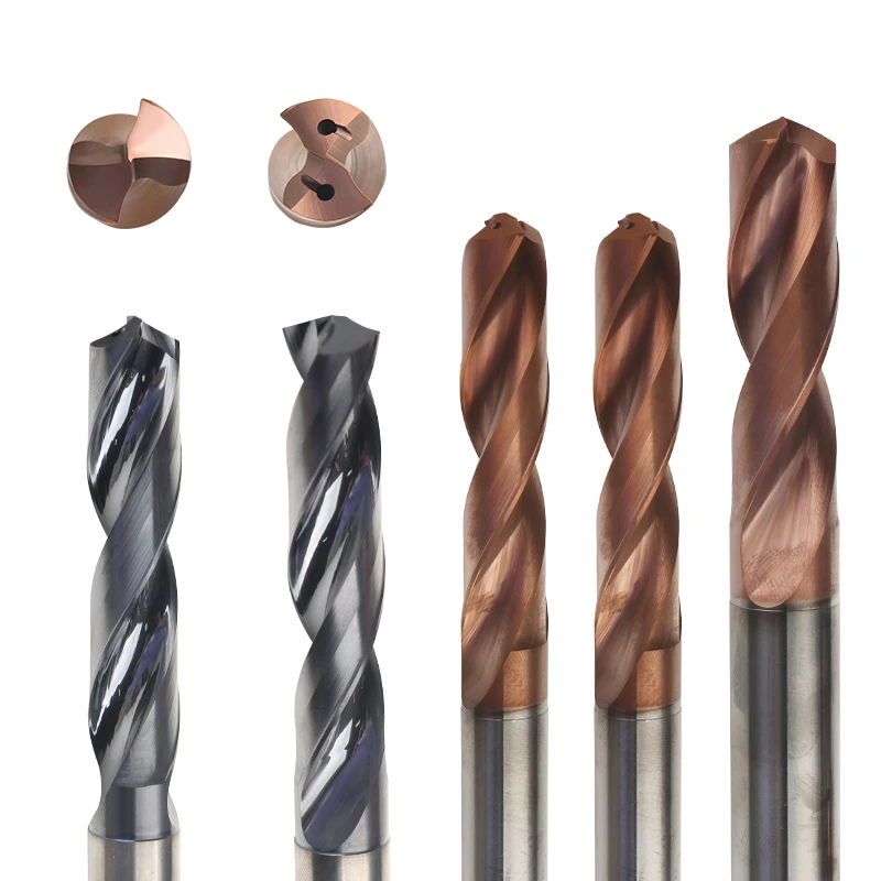 CNC Tungsten Carbide Coolant Straight Shank Twist Router Drill Bits 3D 5D Good Price Milling Cutter with OEM & ODM Supported details