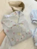 Top a maniche corte con fiocco blu - Pantaloni lunghi