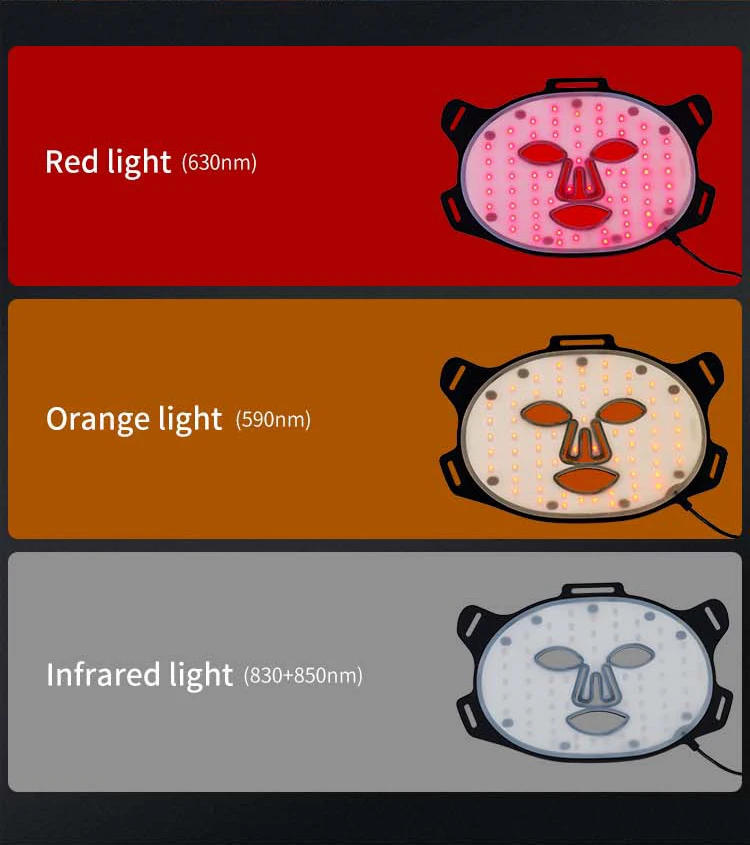 Led Light Therapy Mask Near Infrared And Red Light Therapy Mask Devices