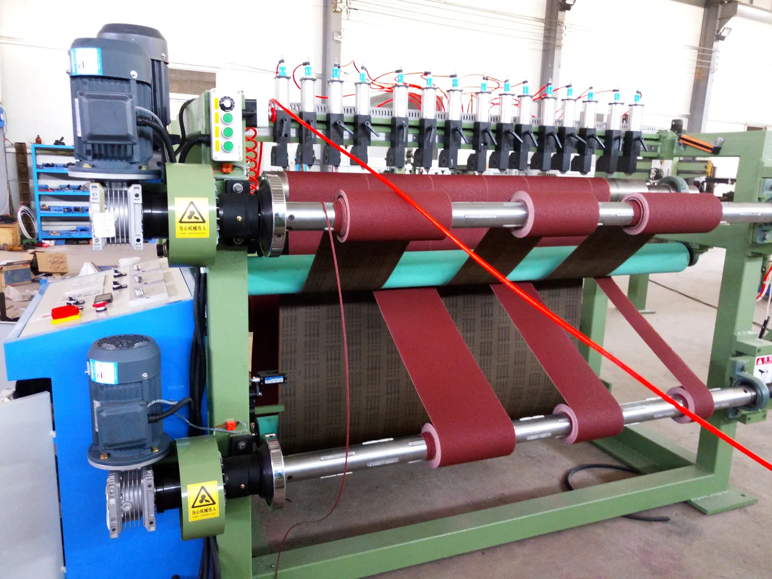 Full Automatic Abrasive Jumbo Roll Slitting Machine Abrasive Belt Slitter For Making Abrasive